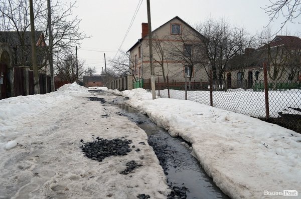 Через відлигу «плаває» приватний сектор у Луцьку. ФОТО