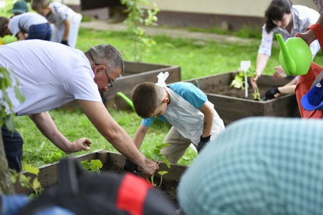 Як у луцькому зоопарку особливі дітки город садили. ФОТО