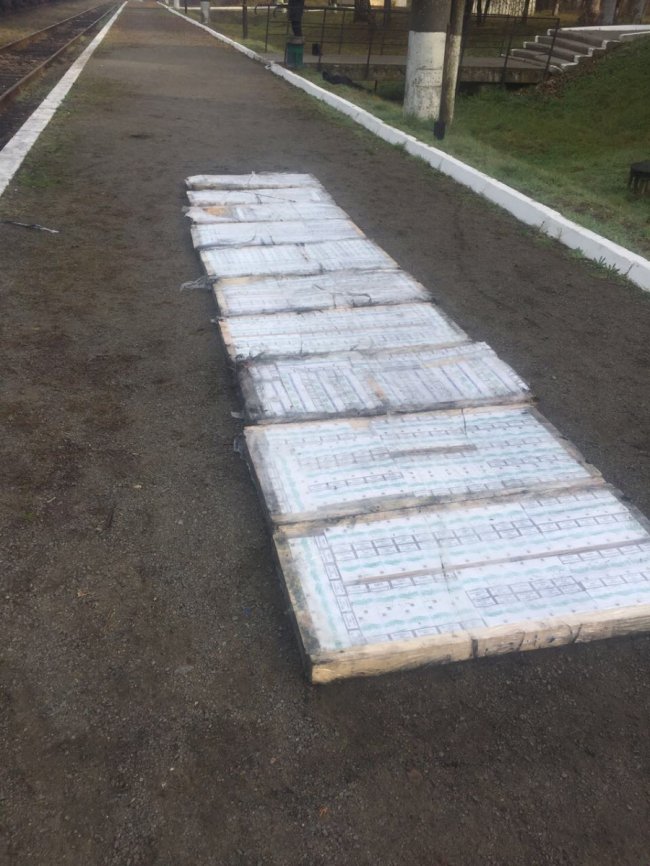 Волинські митники знайшли контрабандні цигарки у вантажному потязі. ФОТО