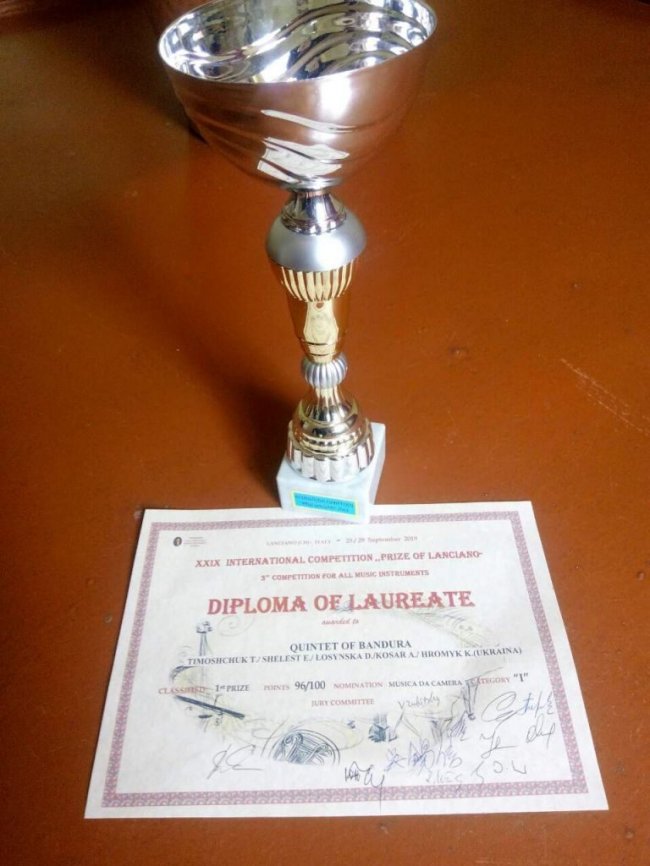 Юні бандуристки з Волині тріумфували на міжнародному конкурсі в Італії