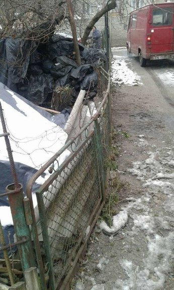 Лучанин завалив мотлохом двір. ФОТО