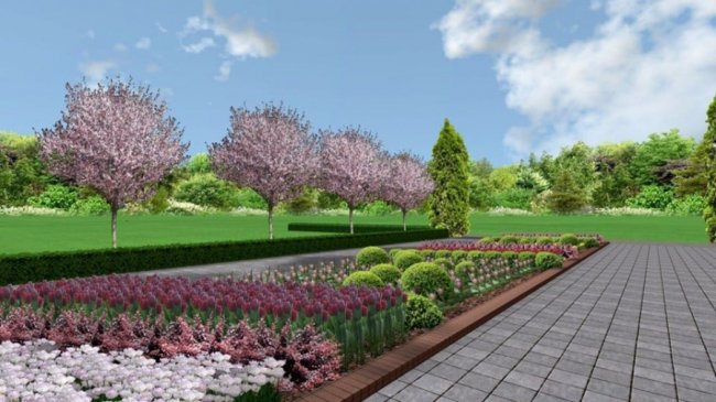 У місті на Волині біля Меморіалу Слави висадили 4 сотні багаторічних квітів, кущів та дерев. ФОТО