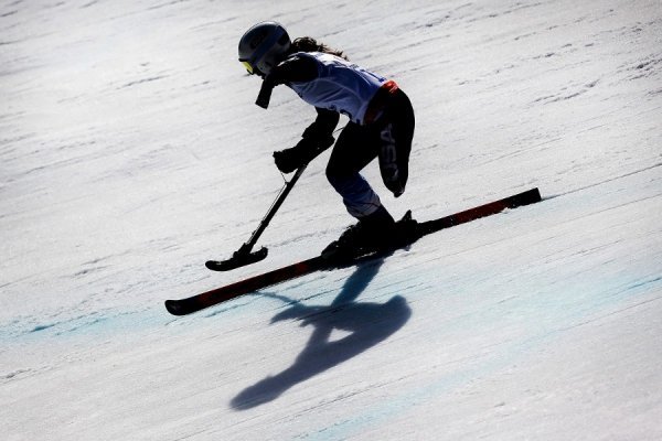 Американська спортсменка Стефані Джеліл під час змагань у слаломі-гіганті