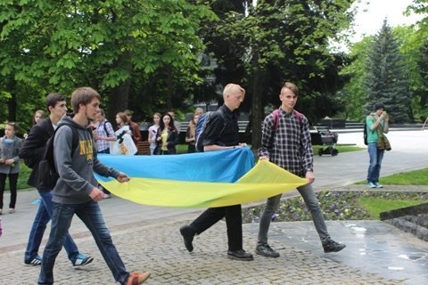 У Луцьку чорнобильців вшанували «живою експозицією». ФОТО