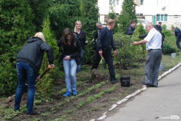 У Луцьку губернатор і мер висадили «Алею миру». ФОТО