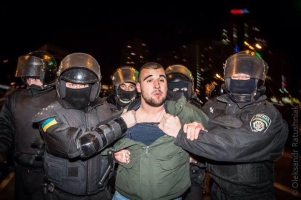 У Києві сталась бійка активістів з міліцією. ФОТО