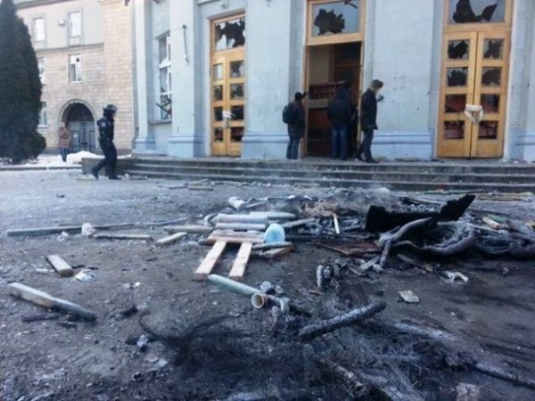 Черкаська ОДА після штурму. ФОТО