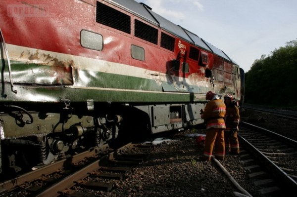 Аварія українського потягу в Білорусі. ФОТО