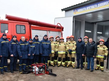 У селі на Волині з`явився підрозділ пожежної охорони. ФОТО