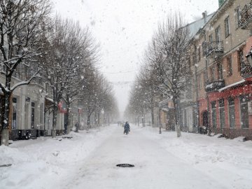 Заметіль в Луцьку. ФОТО