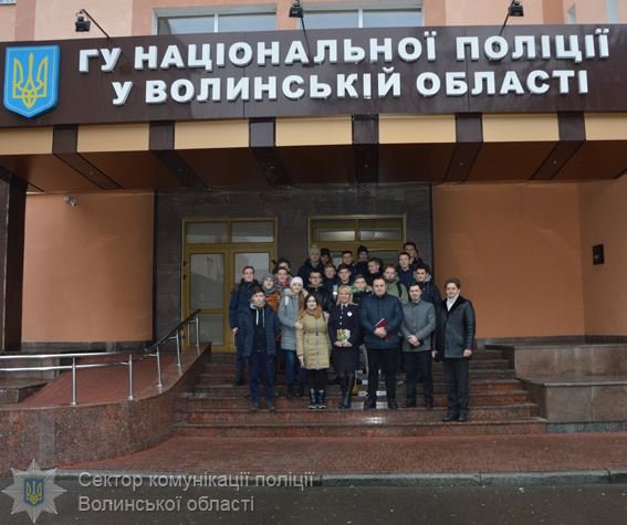Студенти побували в гостях у волинських поліцейських