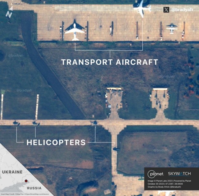 Після удару по Бердянську залишки російської авіації втекли в Таганрог