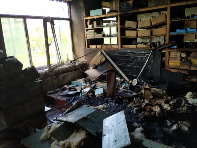 У волинській школі згорів кабінет хімії. ФОТО