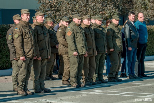 У Луцьку з Днем захисника України привітали нацгвардійців. ФОТО