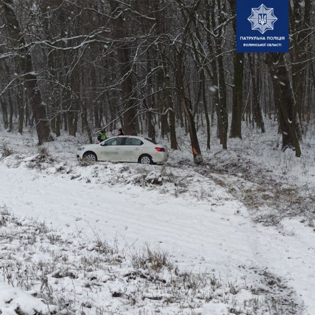 На Волині через снігопад сталося декілька ДТП. ФОТО