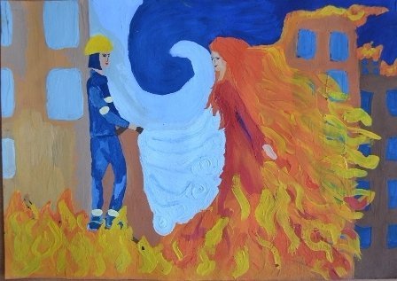 Маленькі волиняни малювали рятувальників. ФОТО