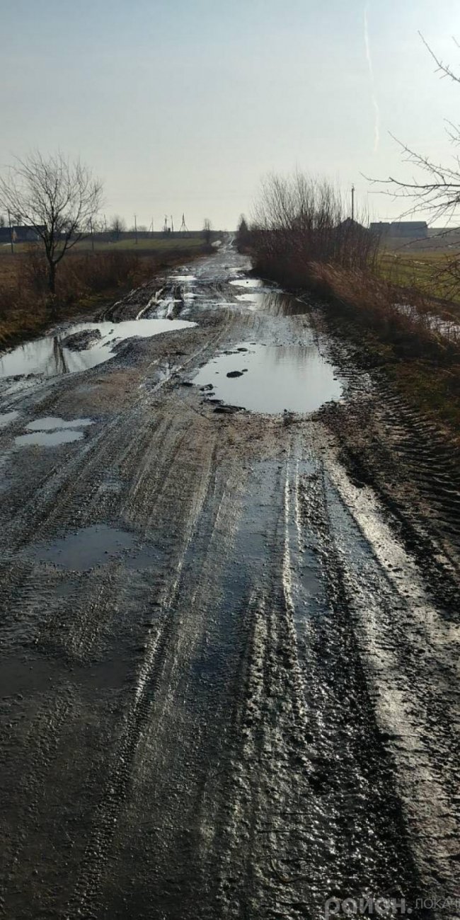 У селі на Волині автівки змушені їздити полями через жахливі підтоплені дороги. ФОТО