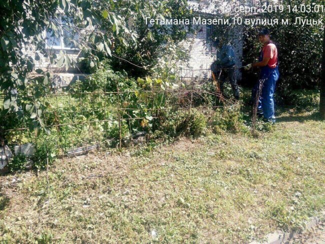 У Луцьких дворах знесли незаконні огорожі. ФОТО