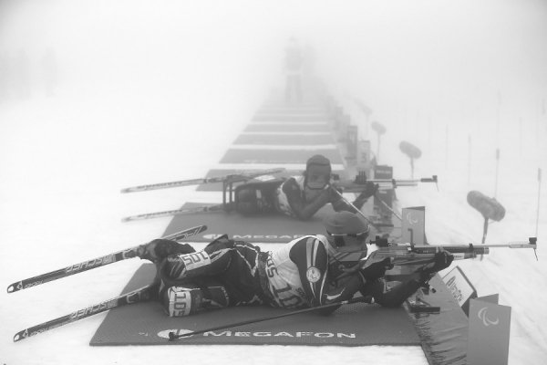 Людмила Павленко з України під час жіночої гонки на 10 км з біатлону