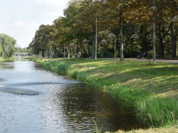 У центральному парку Луцька чоловік уночі ловив рибу. ВІДЕО