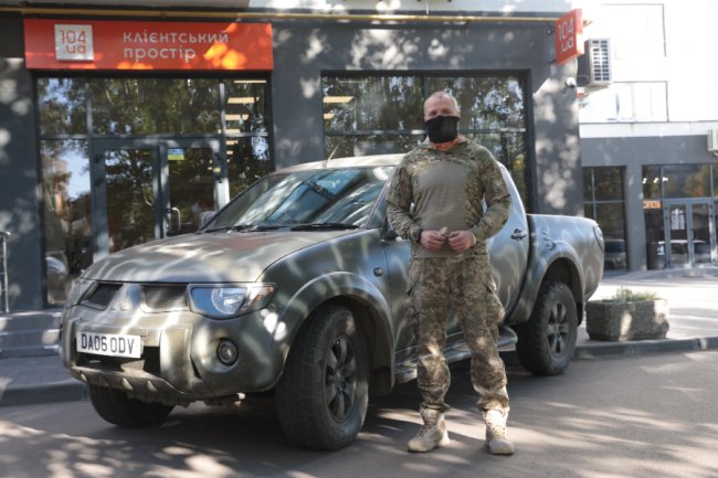 Перша автівка завдяки споживачам газу відправилась на передову