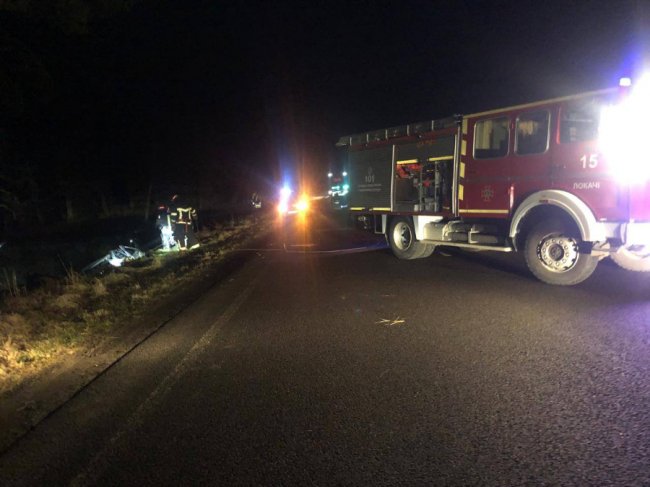 На Волині авто злетіло  у кювет