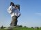 Монумент Тараса Шевченка у Ковелі вбрали у велетенську вишиванку