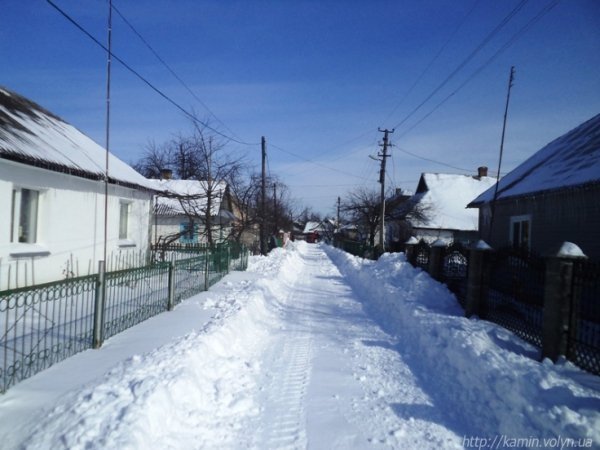 Як чистили від снігу Камінь-Каширський. ФОТО