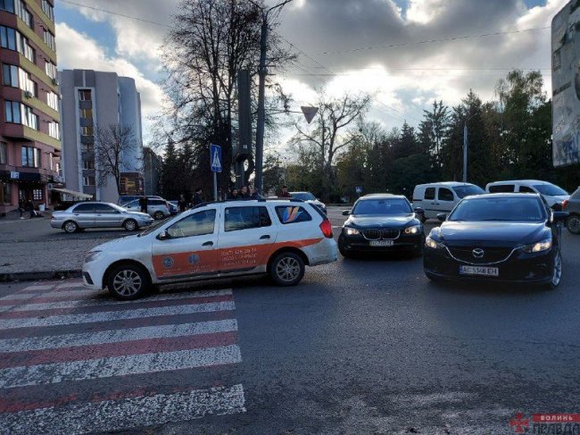 У Луцьку на Шопена – аварія. ФОТО
