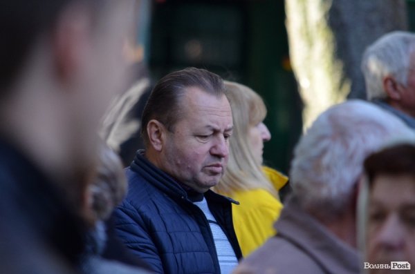 На Покрову у Луцьку освятили камінь на місці пам’ятника Волинським Героям АТО. ФОТО