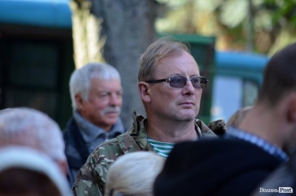 На Покрову у Луцьку освятили камінь на місці пам’ятника Волинським Героям АТО. ФОТО