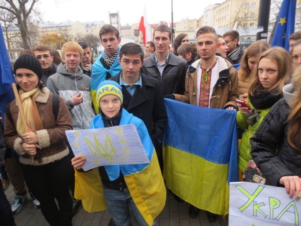 Українці влаштували євромітинг в Любліні. ФОТО. ВІДЕО