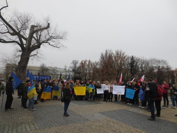 Українці влаштували євромітинг в Любліні. ФОТО. ВІДЕО
