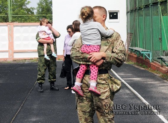 Волинських міліціонерів провели у зону АТО. ФОТО