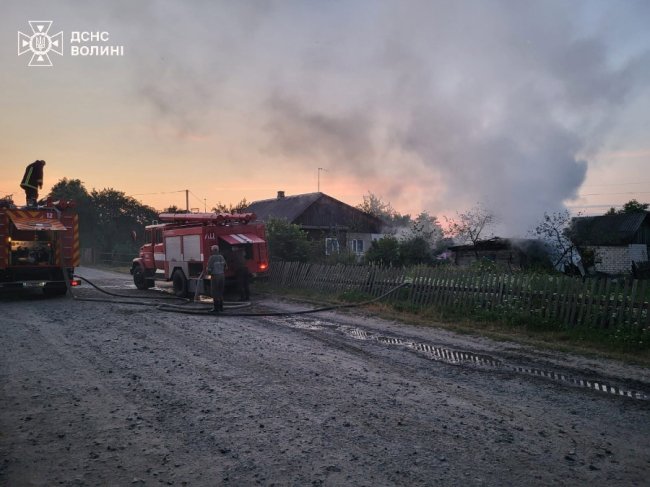 На Волині в одній пожежі загинули двоє чоловіків