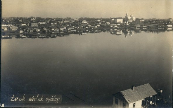 Вигляд з замку Любарта міжвоєнного періоду Зображення з Національної бібліотеки Польщі