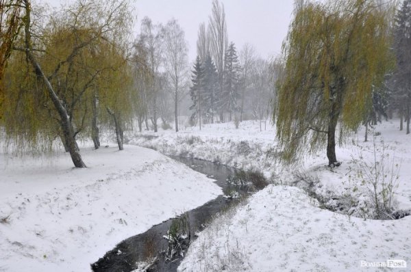 Фото снігу в Луцьку