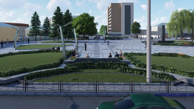 Представили проект реконструкції Театрального майдану в Луцьку