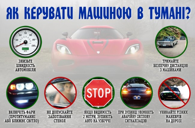 В Україні  очікують сильний туман на дорогах