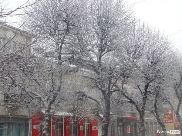 Луцьк засипає снігом. ФОТО