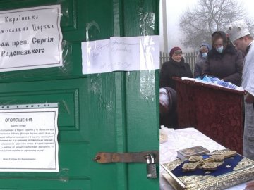 На Волині віряни, священник яких вітав Путіна з Днем ангела, моляться на вулиці