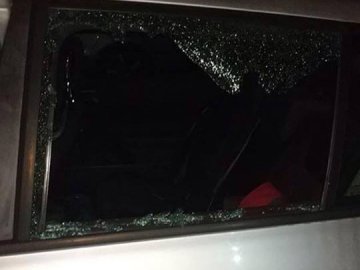 Побили машину луцького телеведучого. ФОТО