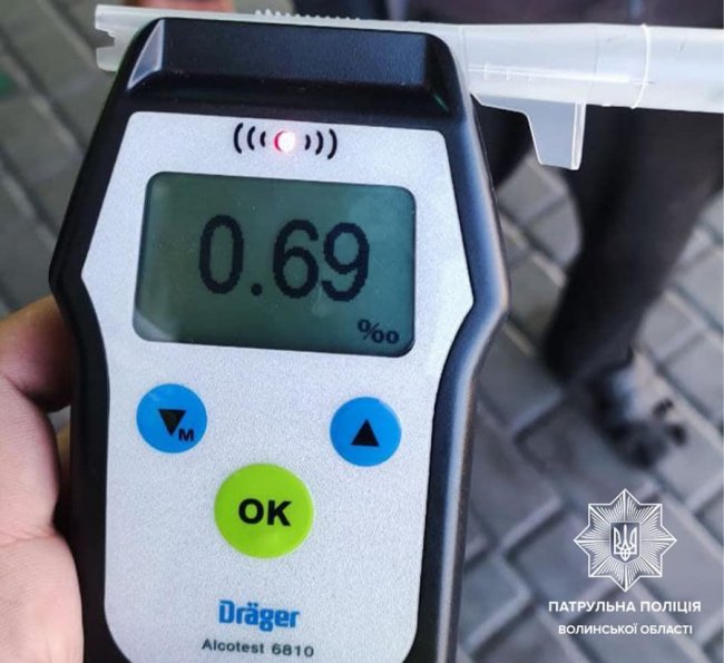 На Волині затримали п'яного водія шкільного автобуса