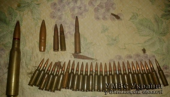 Правоохоронці випадково знайшли у волинянина набої до вогнепальної зброї.ФОТО