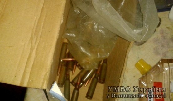 Правоохоронці випадково знайшли у волинянина набої до вогнепальної зброї.ФОТО