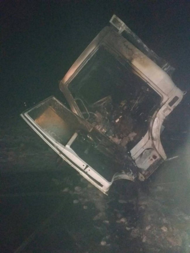 На Рівненщині на трасі горіла фура