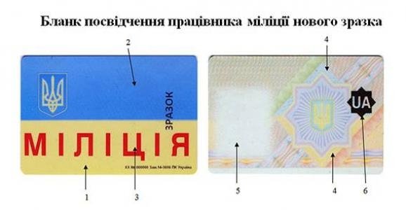Яким буде нове посвідчення міліціонера. ФОТО