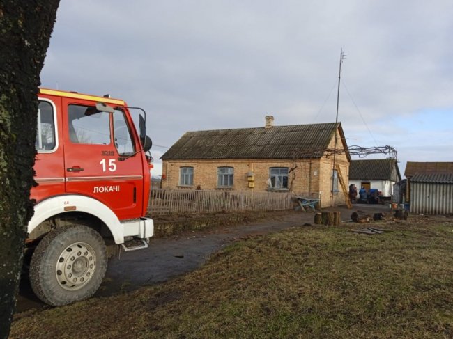 На Волині горів житловий будинок