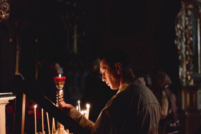 Пасхальне богослужіння у храмі в Жидичині. ФОТО