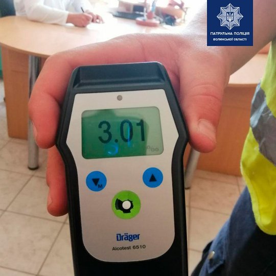 3,01 проміле: п'яний волинянин не впорався з керуванням та злетів у кювет. ФОТО